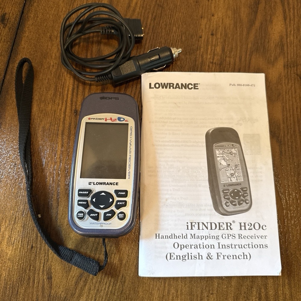 Lowrance iFinder H20c Handheld Mapping Gps Receiver W Manual Tested Works